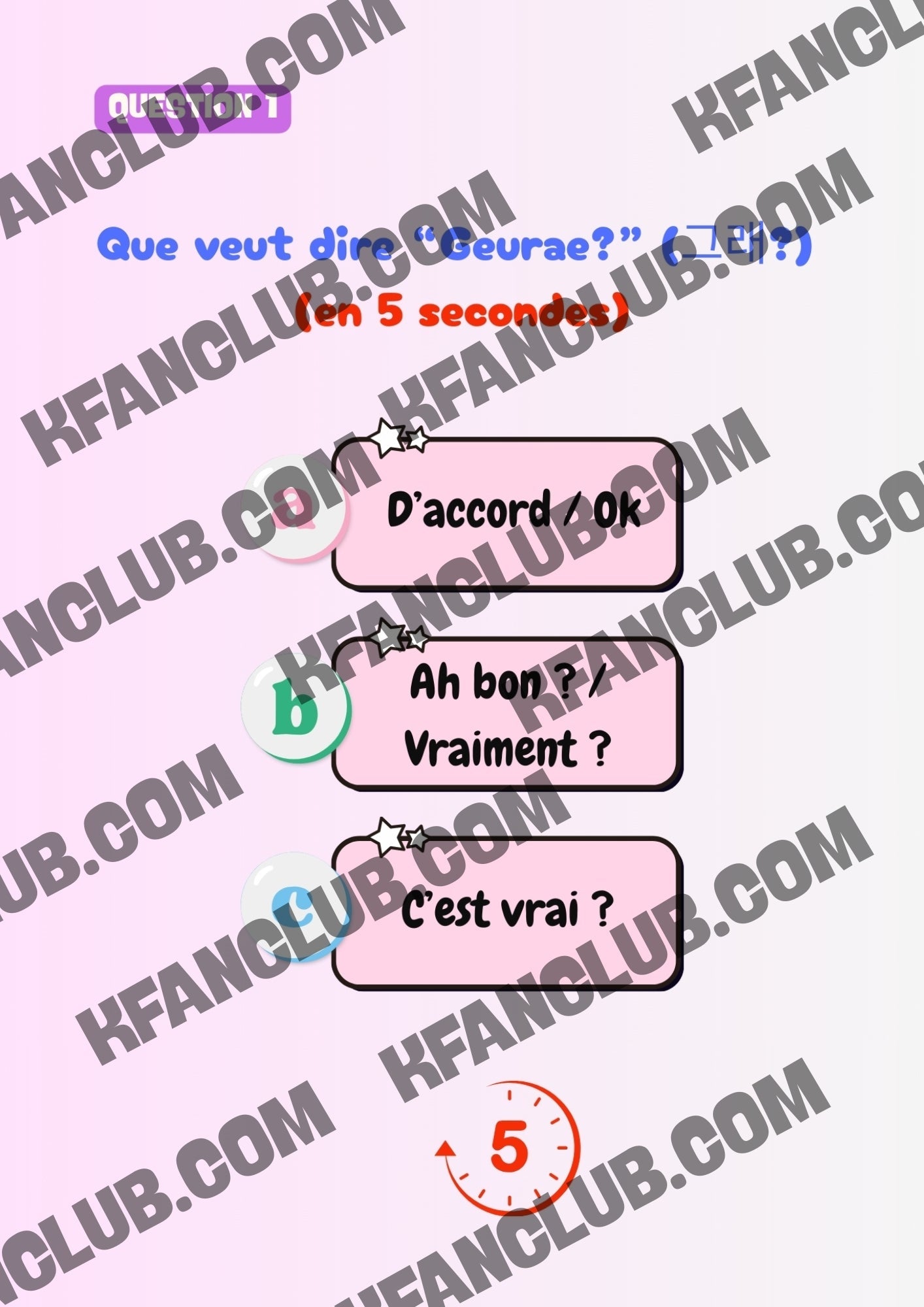 Le Quiz DICO CORÉEN niveau medium avec K - FAN imprimable - Pour tester ses amis et sa famille sur la langue coréenne - Kfanclub