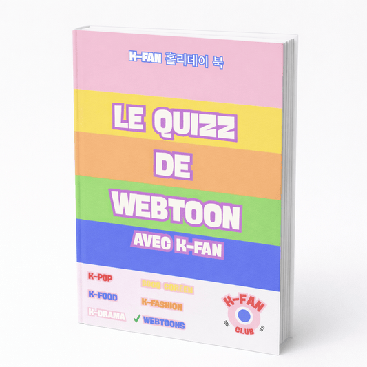 Le Quiz WEBTOONS avec K - FAN imprimable - Pour tester ses amis et sa famille sur le Webtoons - Kfanclub