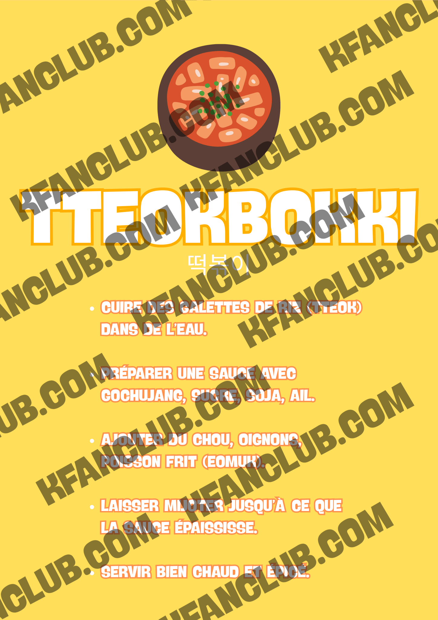 Livre de recettes coréennes - les 10 recettes coréennes à connaître - imprimable (format PDF) - Kfanclub