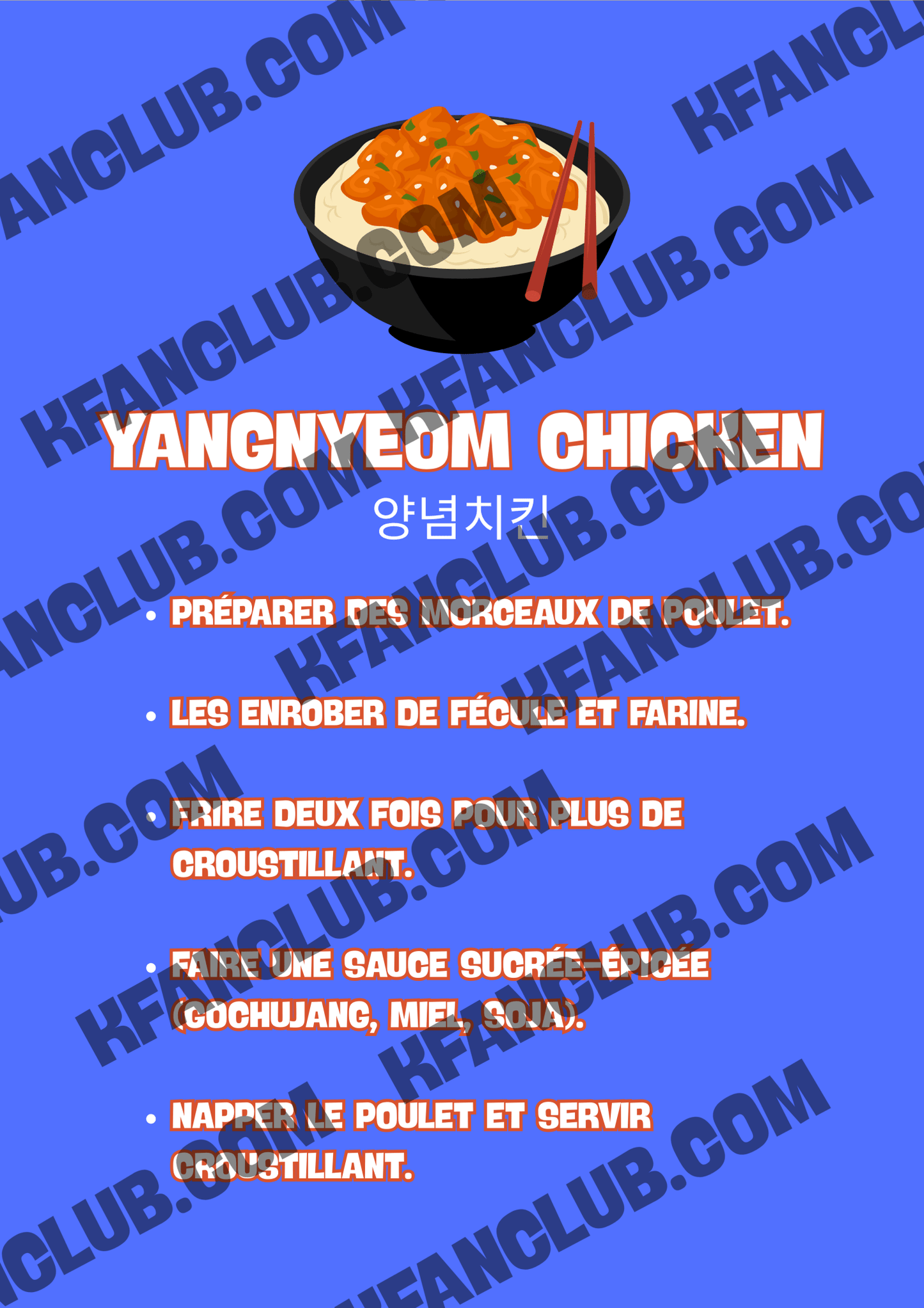 Livre de recettes coréennes - les 10 recettes coréennes à connaître - imprimable (format PDF) - Kfanclub